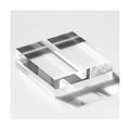 20 Pack 2" Clear Acrylic Sign Holder- 1/8" (3mm) Slot Clear Sign Stand for Display Table Numbers Wedding Signage, Perfect to Hold up 1/8" Thick Acrylic Sheets Table Signs