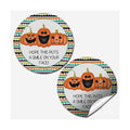 Halloween Customer Appreciation Stickers, Jack O Lantern Stickers, 60 Pack 1.5 Inch Round Labels for Small Business Orders, Boxes, Bags & Envelopes by Amanda Creation, Halloween Theme