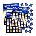 Skylety Religious Christmas Nativity Bingo Game Christmas Nativity Bingo Cards 24 Players for Religious Party Game Family Xmas Party Activities