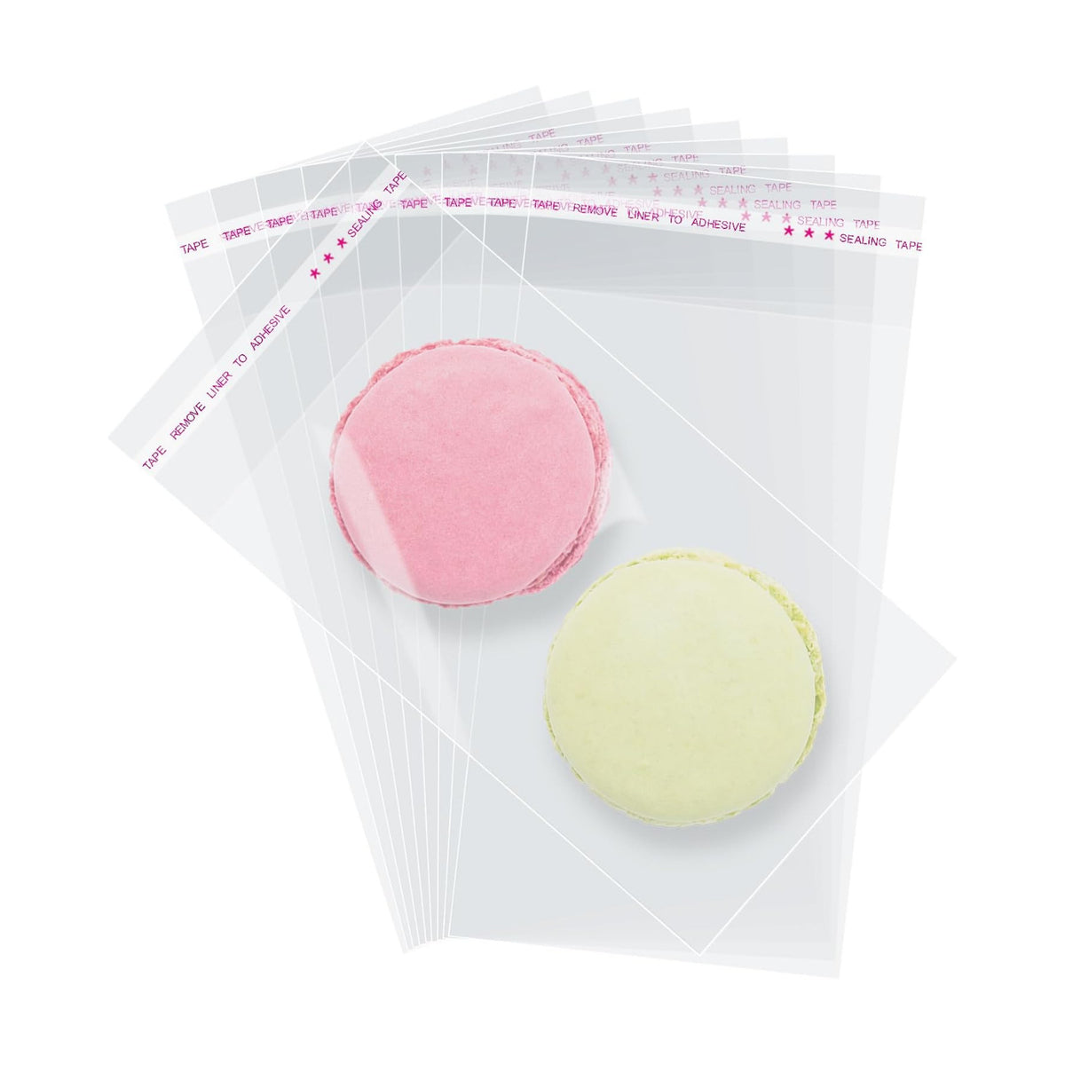 Morepack 3x5 In Cookie Bags Clear Self Sealing Cellophane Treat Bags 200Pcs