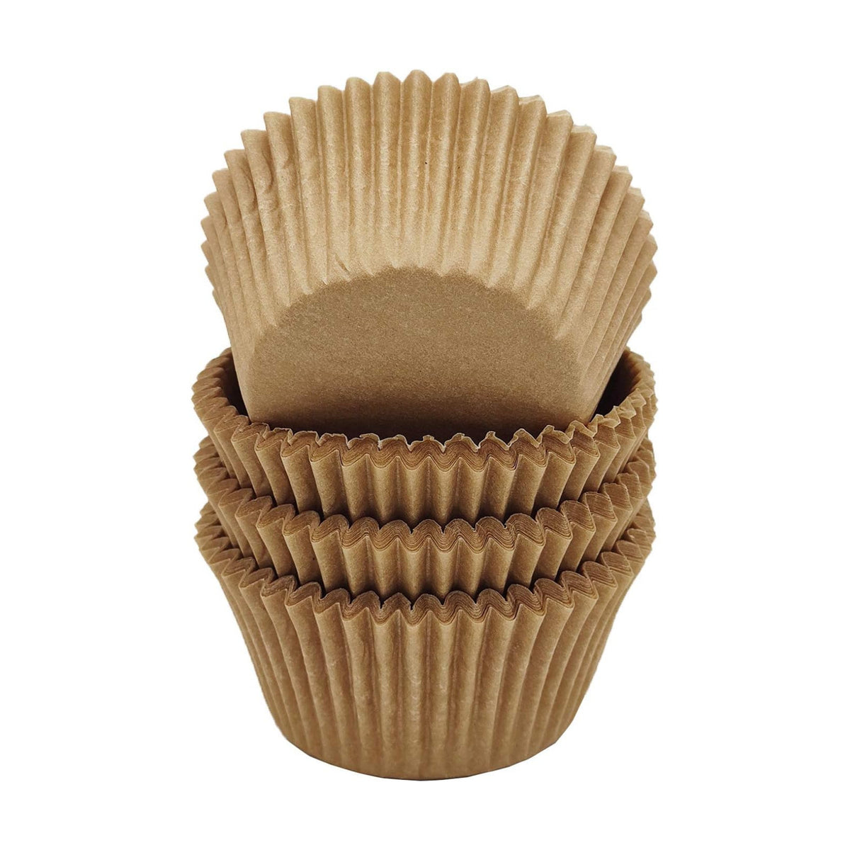 Premium Natural Greaseproof Cupcake Liners Muffin Paper Baking Cups Standard Size, 100-Count