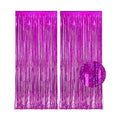 Magenta Tinsel Curtain Party Backdrop