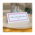 Single Line Border Place Cards, Fuschia, Set of 25, Pre-cut and Scored