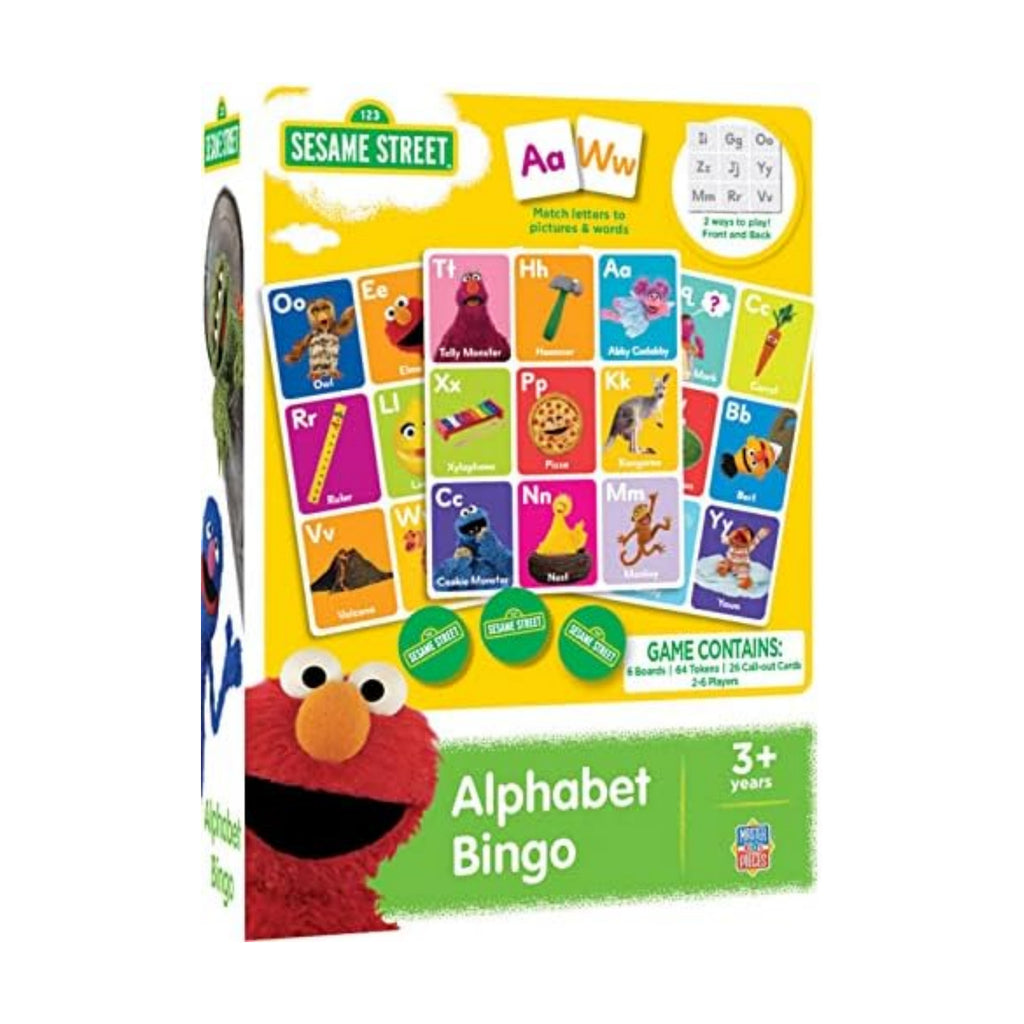 Masterpieces Sesame Street Alphabet Bingo - Educational Preschool Bingo Game - Age 3+
