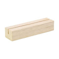 UNIQOOO 50 Pack Oak Wood Table Number Stands | 1/8” Thick Acrylic Sign Holders | Display Stands | Place Card Holder, Perfect for Retail Shop Wedding Dinner Party, Events Decoration, Retail Shop