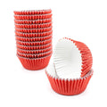 Red Foil Cupcake Liners,GOLF Standard Size Red Foil Cupcake Liners Wrappers Metallic Baking Cups,Muffin Paper Cases, 500 Pack