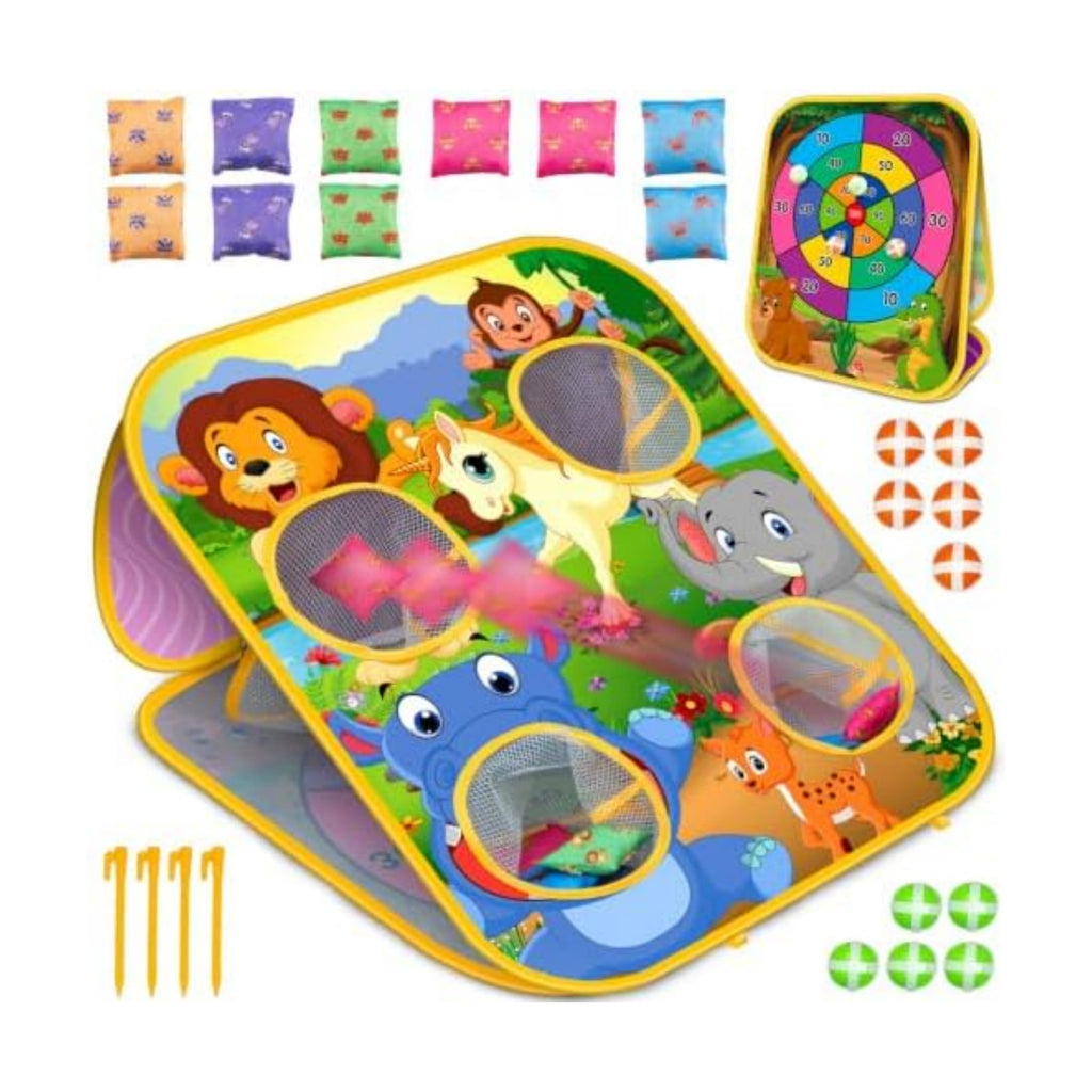 Bean Bag Toss Game for Kids - Cornhole Board Outdoor Toys for Toddlers -Party Activities Carnival Outside Yard Backyard Beach Lawn Games Toy for Kid Boys Girls Age 3 4 5 6 7 8 Year Old Birthday Gifts