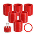 Meooeck 48 Pcs Ring Toss Rings 2.9" Red Plastic Carnival Party Game