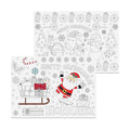 Iconikal 22-Pack Christmas Coloring Place Mats