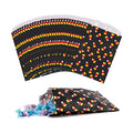 Kolewo4ever 100 Pieces Halloween Treat Bags Halloween Candy Corn Bag Paper Bags Candy Buffet Paper Bag for Chocolate Candy Cookies Party Supplies