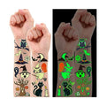 Partywind 250 Styles Glow Halloween Party Supplies, Luminous Halloween Temporary Tattoos for Kids Birthday Party Decorations Favors, Halloween Goodie Bag Fillers (24 Sheets)