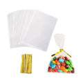 Yotelab Cellophane Treat Bags, 5x7 In Cellophane Bags With Ties, 100 Pcs