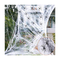 Labrostar 1000 Sqft Halloween Spider Web Decorations with 100 Fake Spiders Spooky Spider Webbing Decorations Indoor Outdoor Party Yard Decor Supplies for Bar Haunted House