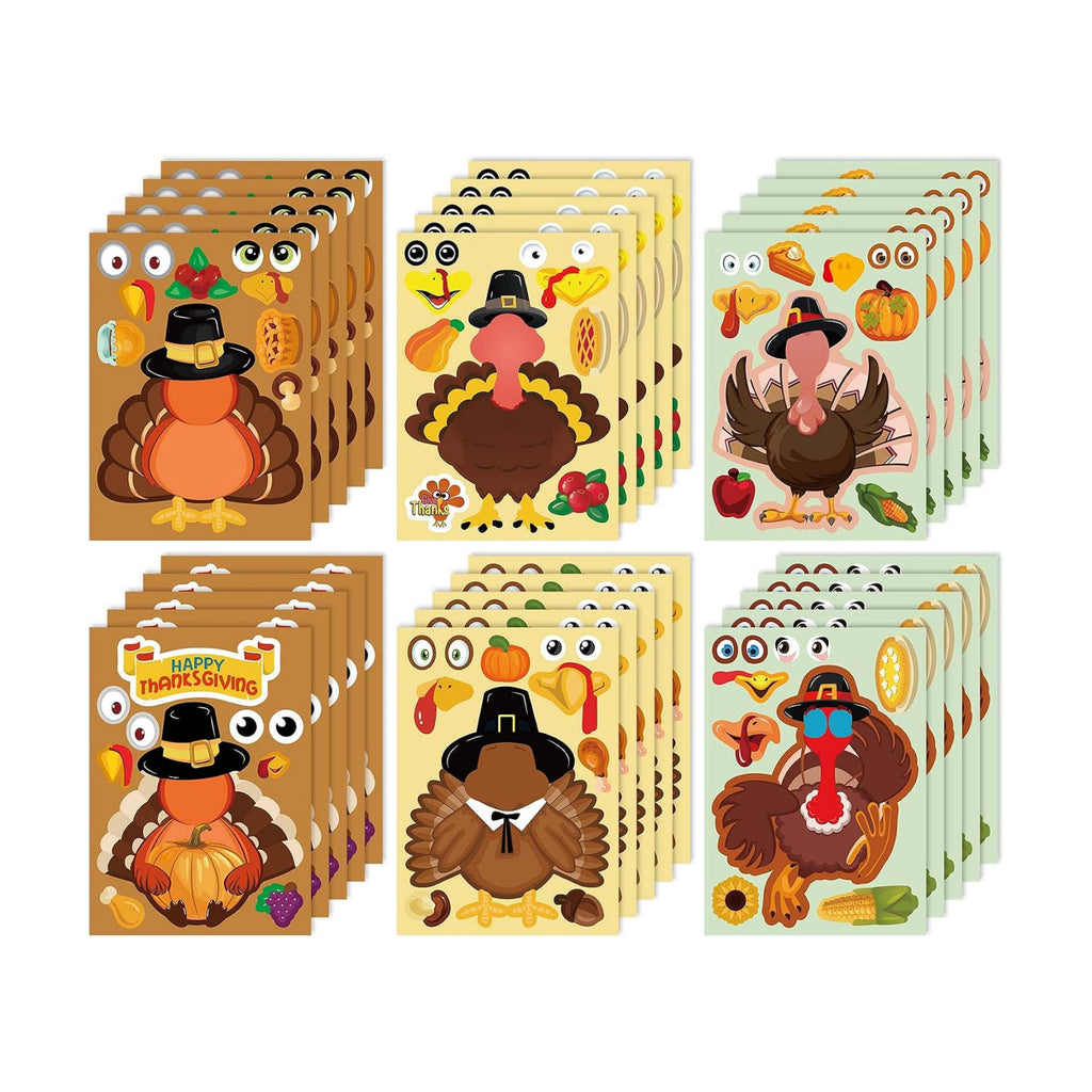Thanksgiving Stickers for Kids-Thanksgiving Stickers Turkey Stickers