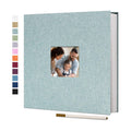 Vienrose Self Adhesive Photo Album with Window 11x10.6 60 Pages Turquoise