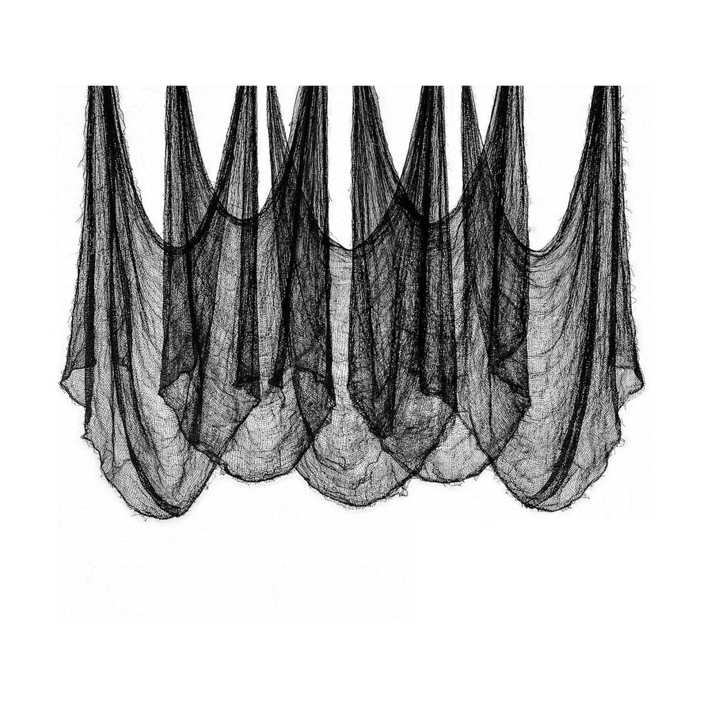 Cyantor Halloween Creepy Cloth Black 80×160inch - Halloween Decorations Clearance - Creepy Spooky Halloween Decorations Outdoor Indoor…