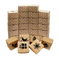 VEYLIN 24Pack Christmas Bakery Boxes with Window, 4“ x 4" x 2.4" Kraft Small Holiday Cookie Boxes for Xmas Gifts Cookie Cupcake