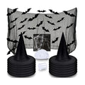 LINAYE 12Pcs Halloween Witch Hats Decorations with Spider Web,Creepy Cloth