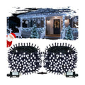 OZS Connectable 2-Pack 164Ft 400LED Christmas String Lights, Cool White