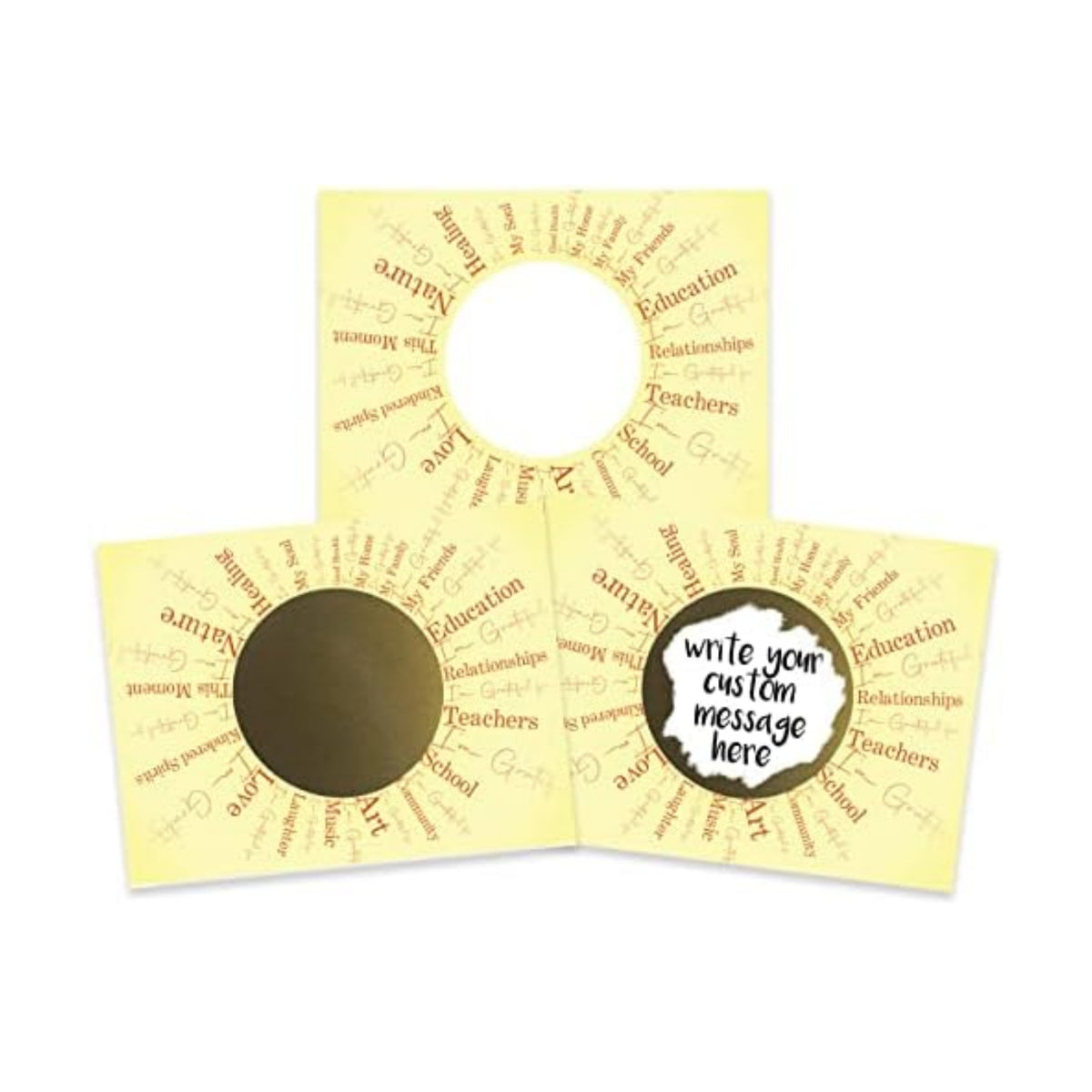 My Scratch Offs 3 x 4 in Thanksgiving Scratch Off DIY 20 Cards and Stickers