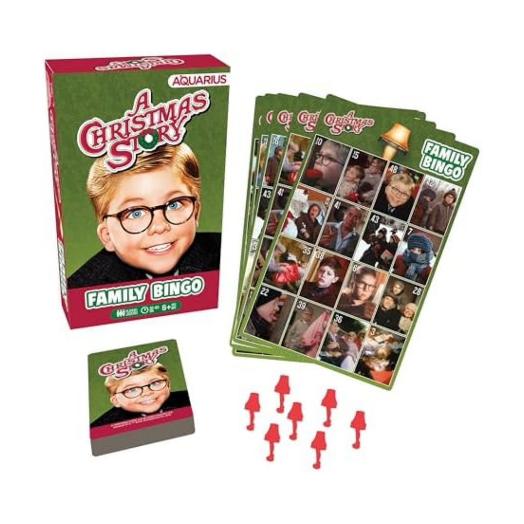 Aquarius Christmas Story Family Bingo Game - Fun Family Party Game for Kids, Teens & Adults - Entertaining Game Night Gift - Officially Licensed Merchandise