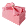 Polyester Napkins Set of 12, Pink Washable Reusable Napkins, Perfect for Valentine's Day Wedding, Thanksgiving or Any Holiday