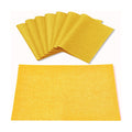 Cloth Yellow Placemats Set of 8, Linen Type Fabric Placemats Machine Washable Heat Resistant Placemats Polyester Place Mats for Halloween, Thanksgiving and Christmas Dining Table (Yellow)