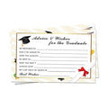 Graduation Advice Cards - 50-Pack Graduate Party Supplies 2026 Advice for the Graduate Decorations Party Favors Table Games Personalized Graduations Cards