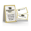 Toctose 2026 Graduation Sign & Graduate Memory Card (1+25 pk), Remember When... Please Share Your Favorite Memory of the Grad, Graduation Party, Sorority Event Decoration Supplies(JYC17)
