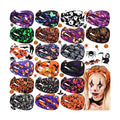 Hoteam 20 Pcs Halloween Headbands Bulk for Women Skull Elastic Non Slip