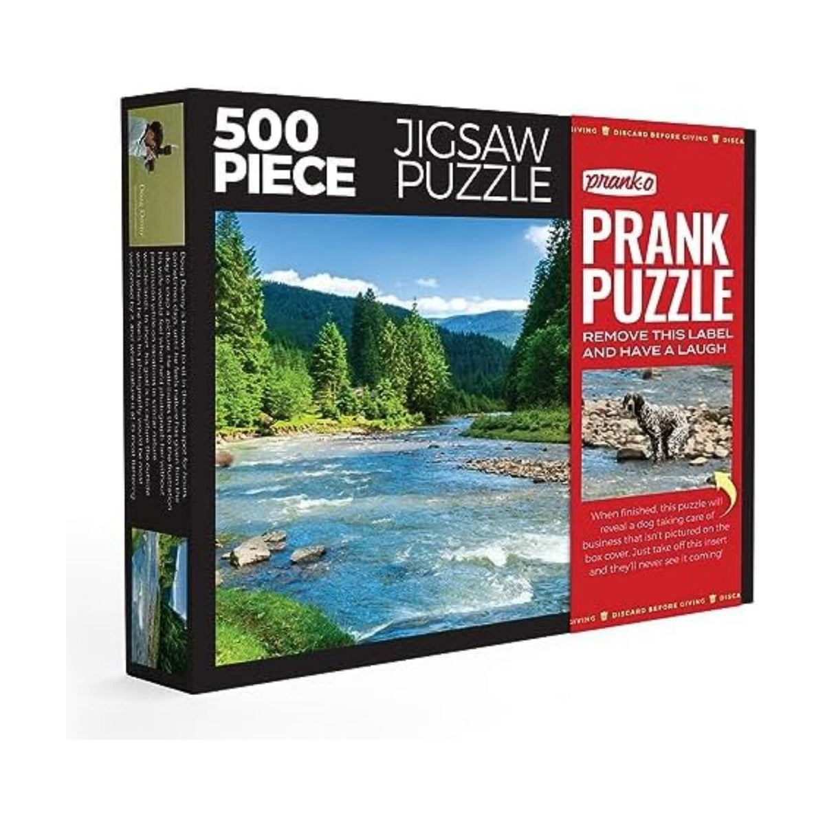 Prank-O 500-Piece Puzzles, Hidden Image (Flowing Freedom)