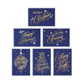 Hallmark Bulk Christmas Cards, Assorted 72-Pack (Blue and Gold)