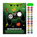 WERNNSAI Pin the Button on the Game Controller Game Party Decorations
