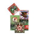 qiqee Christmas Bakery Boxes with Window 52pcs 4x4x2.5 Inch Mini Cookie Boxes Macaron Boxes Small Donut Pastry Boxes for Christmas