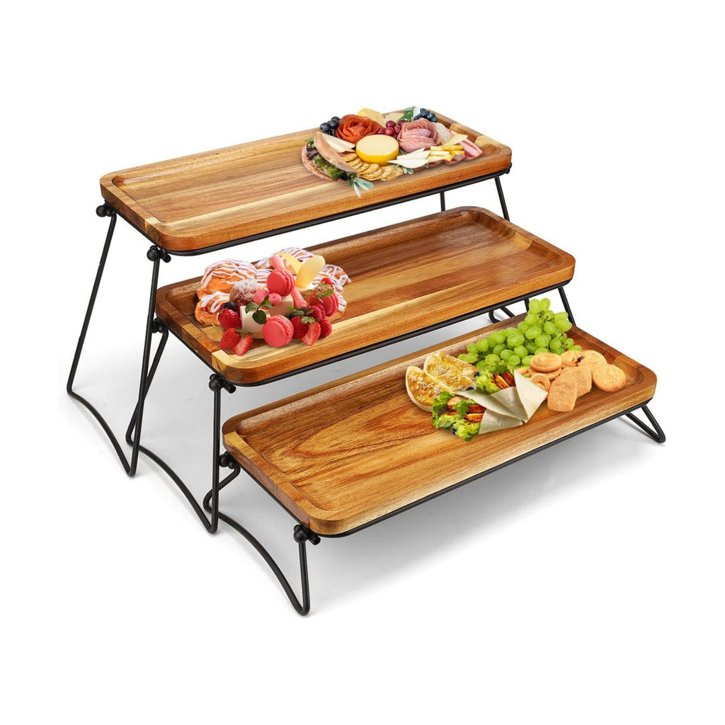 Manspdier 3 Tier Cupcake Stand and Towers Large Serving Tray for Party