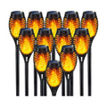 IkeeRuic Solar Torch Light with Flickering Flame for Halloween Decorations