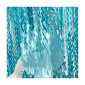 GOER 3.2 ft x 6.5 ft Metallic Tinsel Foil Fringe Curtains Party Photo Backdrop Party Streamers for Birthday,Graduation,New Year Eve Decorations Wedding Decor (1 Pack,Wavy Light Blue)