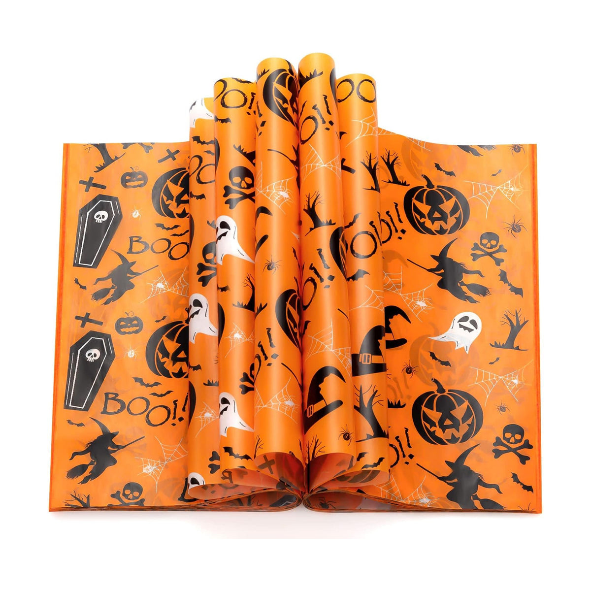 100 Pcs Wax Paper for Food, Halloween