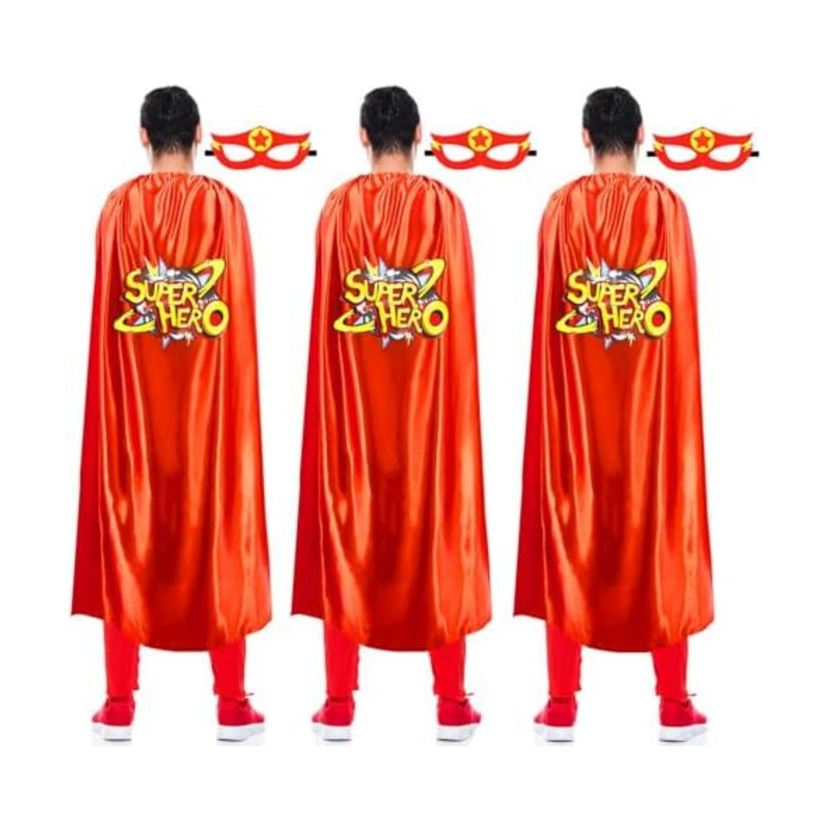 iROLEWIN Adult Super-Hero-Capes and Masks as Halloween Superhero Costumes