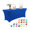 IVAPUPU 6FT Table Cloth for Rectangular Spandex Royal Blue Table Cover