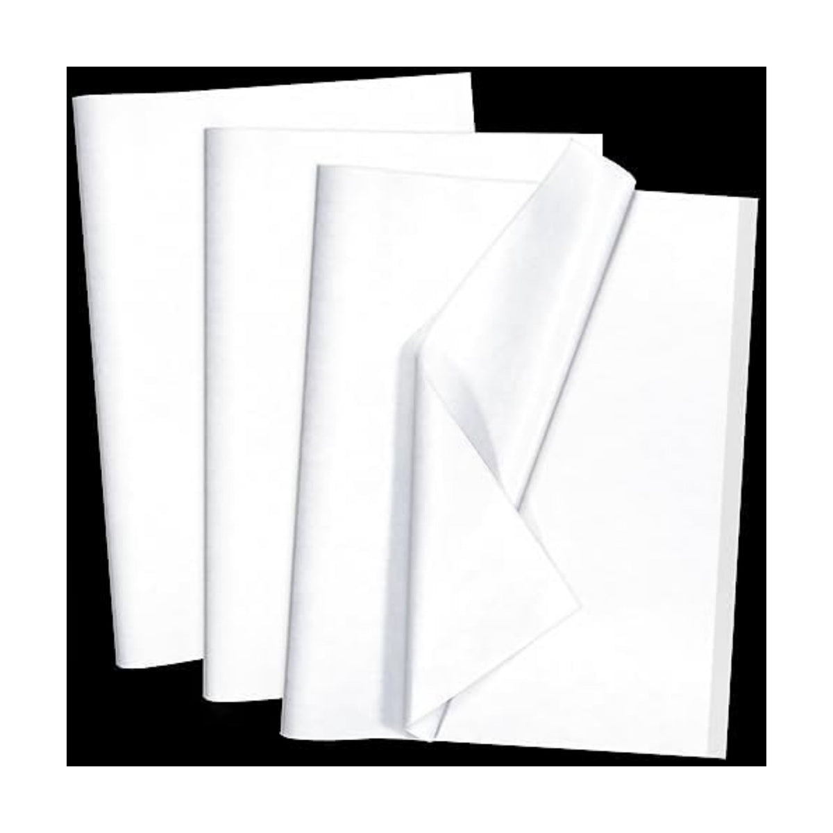 100 Sheets White Tissue Paper Artdly 14 x 20 Inches Recyclable White Wrapping Paper Bulk for Weddings Birthday DIY Project Festival Wrapping Crafts Decor