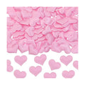 ONLYKXY 200Pcs Sponge Confetti Flower Decor Heart Shape Petals Table Wedding Decoration Glitter Scatter for Wedding Party Valentine's Day Scatter Ponge Petal Confetti (Pink)