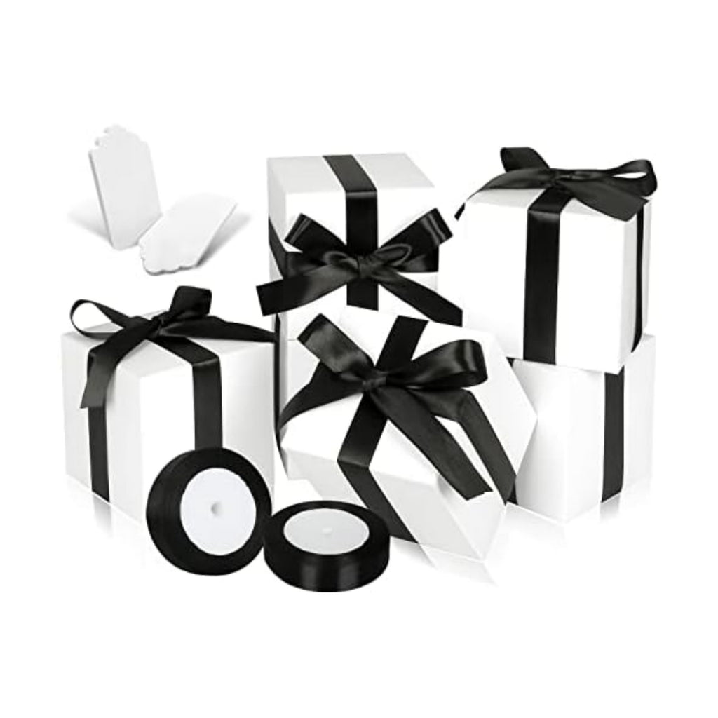 100 Pack Small Gift Boxes, 3x3x3 Inches Favor Boxes White Paper Gift Boxes with Lids for Presents, Crafting, Cupcake Boxes, Gifts, Candy Boxes for Wedding Party Bridal Shower Baby Shower Favors
