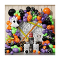 154Pcs Halloween Balloon Arch Garland Kit, Pumpkin Ghost Boo Foil Balloons