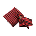 Red Buffalo Plaid Cloth Napkins Set of 6, Red and Black Checkered Table Napkins Washable, Oversized Gingham Napkins, Christmas Dinner Napkins for Wedding, Parties, Thanksgiving, Dining Celebration