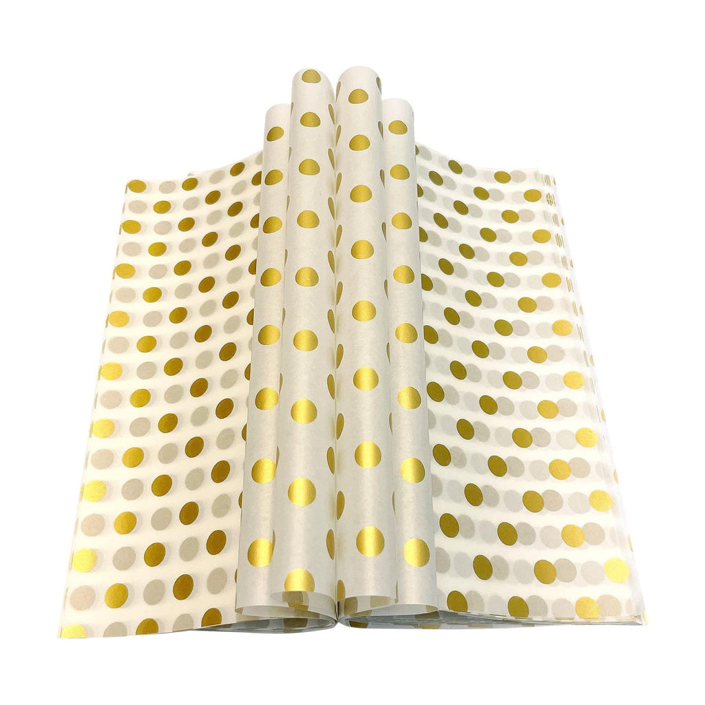 Gold Dot Wax Paper Sheets Deli Wraps Tray&Basket Liner Deli Paper Wax Paper Baking Paper Colored Parchment Paper Greaseproof for Food (150)