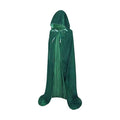 Hooded Cloak Long Velvet Cape for Christmas Halloween Cloak Costumes Hooded Cape Masquerade Dress Up