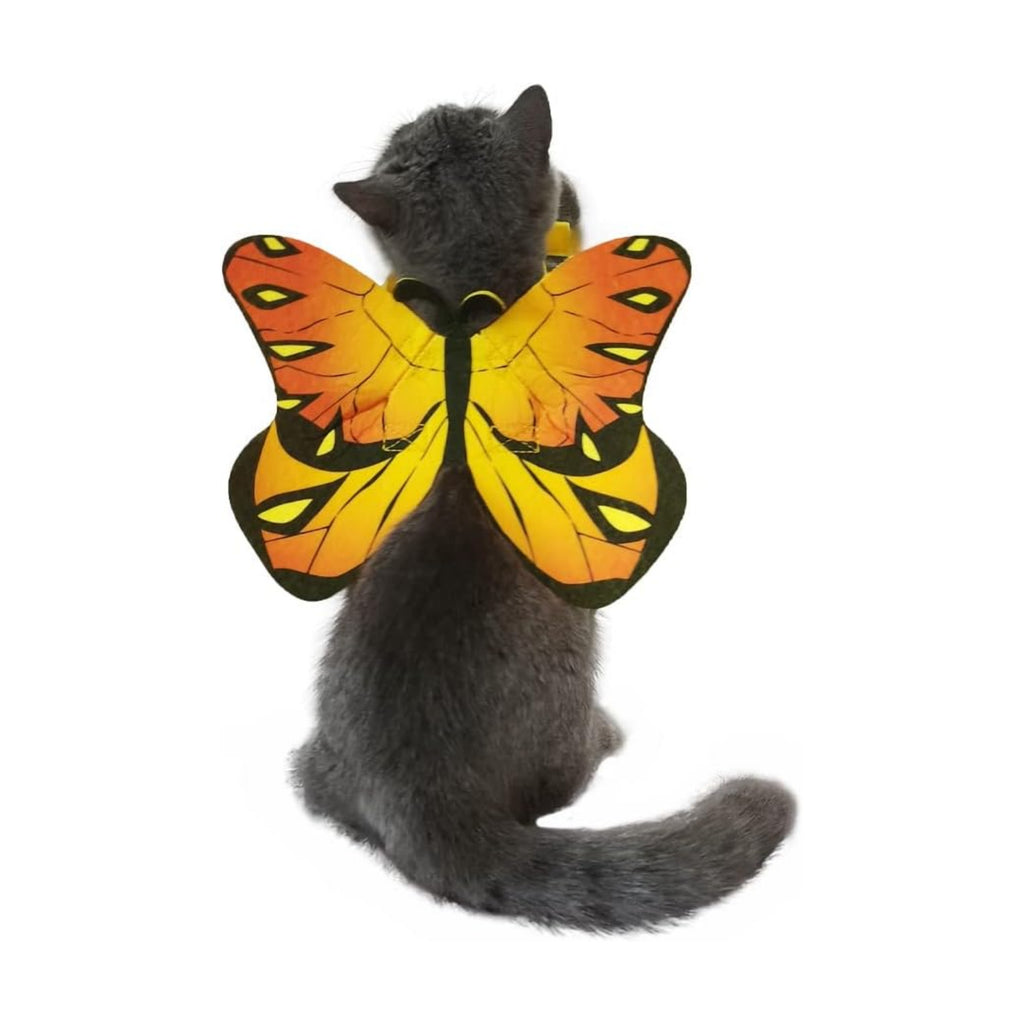 Pet Cat Bat Wings for Halloween Party Decoration, Puppy Collar Leads Cosplay Bat Costume,Cute Puppy Cat Dress Up Accessories