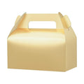 UnicoPak 30 Pack Gold Gable Treat Boxes, Party Favor Boxes, Gift Boxes for Kids, for Snacks, Candy, Toys, Birthday Party, Wedding, Halloween, Christmas – 6.5x3.5x3.5 Inches