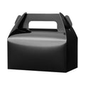 UnicoPak 30 Pack Black Gable Treat Boxes, Party Favor Boxes, Gift Boxes for Kids, for Snacks, Candy, Toys, Birthday Party, Wedding, Halloween, Christmas – 6.5x3.5x3.5 Inches